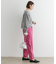 F by ROSSO　サテンストレッチカーブフォルムパンツ