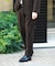 『イージーケア』LIFE STYLE TAILOR　ウールライクツイルコンフォータブルパンツ