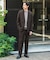 『イージーケア』LIFE STYLE TAILOR　ウールライクツイルコンフォータブルパンツ