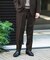 『イージーケア』LIFE STYLE TAILOR　ウールライクツイルコンフォータブルパンツ