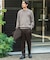『イージーケア』LIFE STYLE TAILOR　ウールライクツイルコンフォータブルパンツ