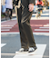 『イージーケア』LIFE STYLE TAILOR　ウールライクツイルコンフォータブルパンツ