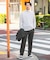 『イージーケア』LIFE STYLE TAILOR　ウールライクツイルコンフォータブルパンツ