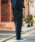 『イージーケア』LIFE STYLE TAILOR　ウールライクツイルコンフォータブルパンツ