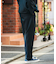 『イージーケア』LIFE STYLE TAILOR　ウールライクツイルコンフォータブルパンツ
