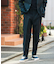 『イージーケア』LIFE STYLE TAILOR　ウールライクツイルコンフォータブルパンツ