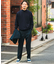 『イージーケア』LIFE STYLE TAILOR　ウールライクツイルコンフォータブルパンツ