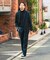 『イージーケア』LIFE STYLE TAILOR　ウールライクツイルコンフォータブルパンツ