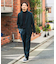 『イージーケア』LIFE STYLE TAILOR　ウールライクツイルコンフォータブルパンツ