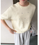 ラメドット刺繍ニット