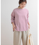 ラウンドヘムボーダーロングTシャツ