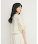 シャーリングスリーブブラウス
