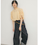 シャーリングスリーブブラウス