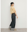 シャーリングスリーブブラウス