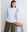 『WEB／一部店舗限定』布帛ドッキングフリルカットソー(KIDS)