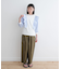 『WEB／一部店舗限定』布帛ドッキングフリルカットソー(KIDS)