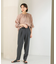 illi　ワンタックスリムテーパードパンツ