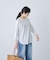 シフォン天竺7分袖カットソー