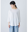 シフォン天竺7分袖カットソー