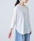 シフォン天竺7分袖カットソー
