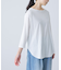 シフォン天竺7分袖カットソー
