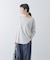シフォン天竺7分袖カットソー