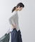 シフォン天竺7分袖カットソー