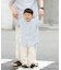 『親子リンク』シルケットリネンバンドカラーシャツ(KIDS)