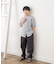 『親子リンク』シルケットリネンバンドカラーシャツ(KIDS)