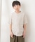 『親子リンク』シルケットリネンバンドカラーシャツ(KIDS)