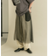 メッシュラインレイヤードスカート