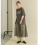 メッシュラインレイヤードスカート