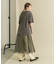 メッシュラインレイヤードスカート