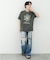 フラワーアートグラフィックショートスリーブTシャツ