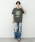 フラワーアートグラフィックショートスリーブTシャツ