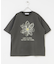 フラワーアートグラフィックショートスリーブTシャツ
