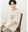 フラワーアートグラフィックショートスリーブTシャツ