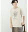 フラワーアートグラフィックショートスリーブTシャツ