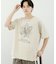 フラワーアートグラフィックショートスリーブTシャツ