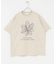 フラワーアートグラフィックショートスリーブTシャツ