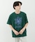フラワーアートグラフィックショートスリーブTシャツ