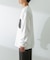 ヘビーウェイトナイロン布帛ポケットロングスリーブTシャツ