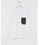 ヘビーウェイトナイロン布帛ポケットロングスリーブTシャツ