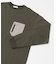 ヘビーウェイトナイロン布帛ポケットロングスリーブTシャツ