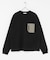 ヘビーウェイトナイロン布帛ポケットロングスリーブTシャツ