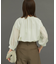 チンツシアーギャザーブラウス