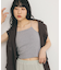 カップ付きクロップドキャミソール