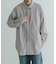 ATON　GIZA STRIPE WASHED SHIRTS
