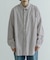 ATON　GIZA STRIPE WASHED SHIRTS