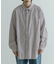 ATON　GIZA STRIPE WASHED SHIRTS